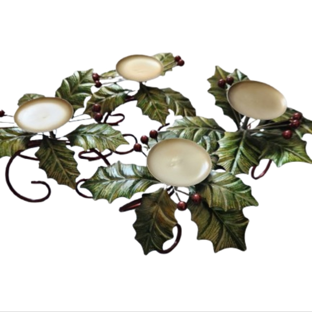 Hobby Lobby Holiday Holly Berry Candle Holders Home For Holidays Set of 3 2017